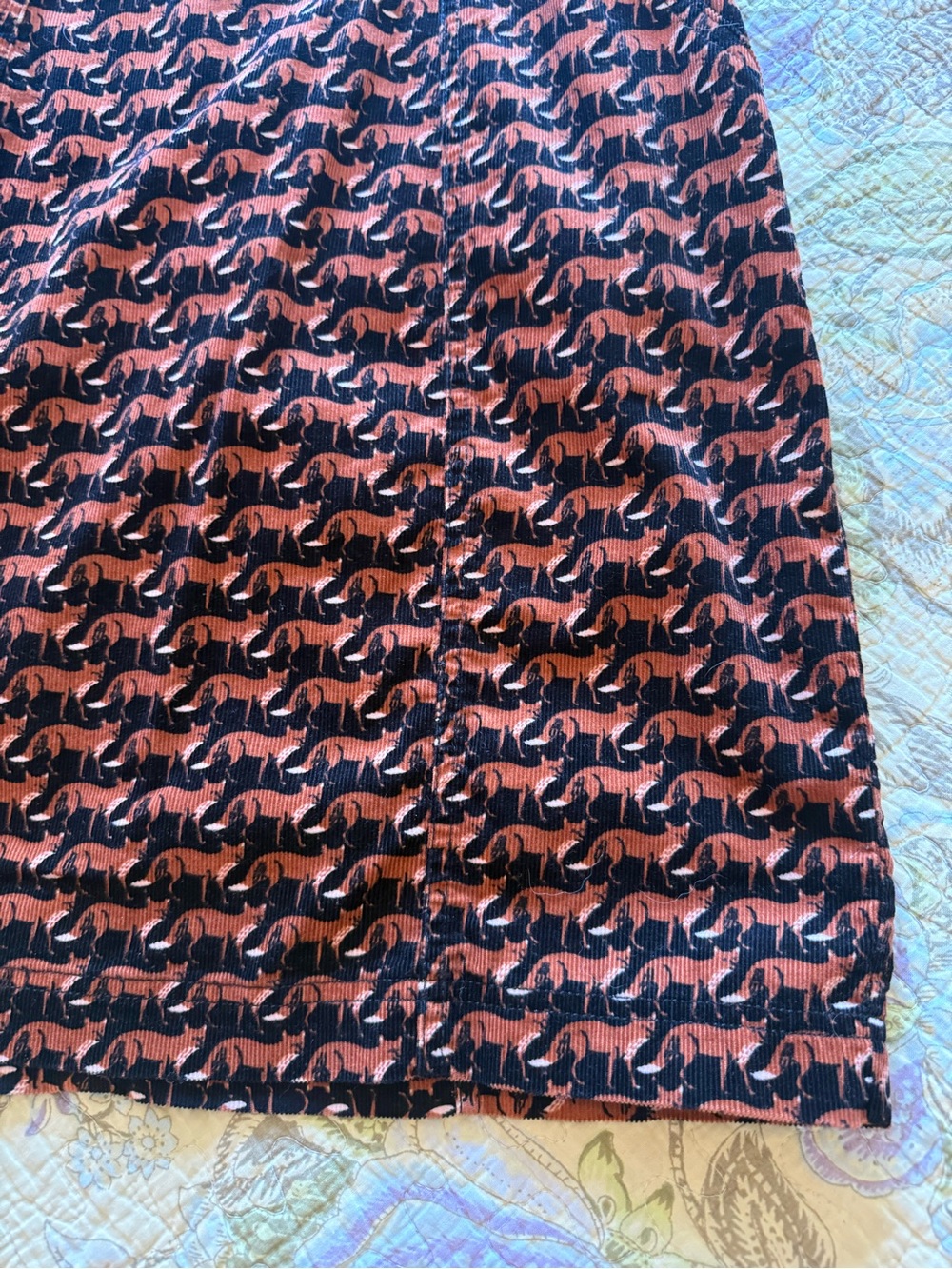 Boden corduroy fox print dress - Picture 3 of 14